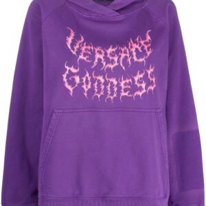 Versace  graphic-print cotton hoodie