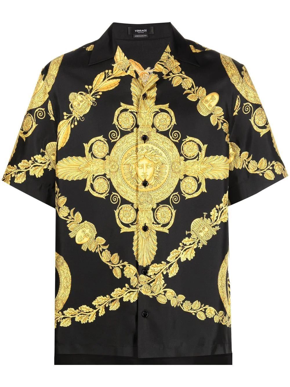 Versace Greca-print silk shirt