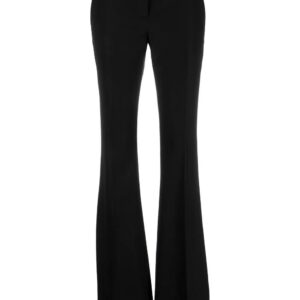 Versace  silver medusa-plaque flared trousers