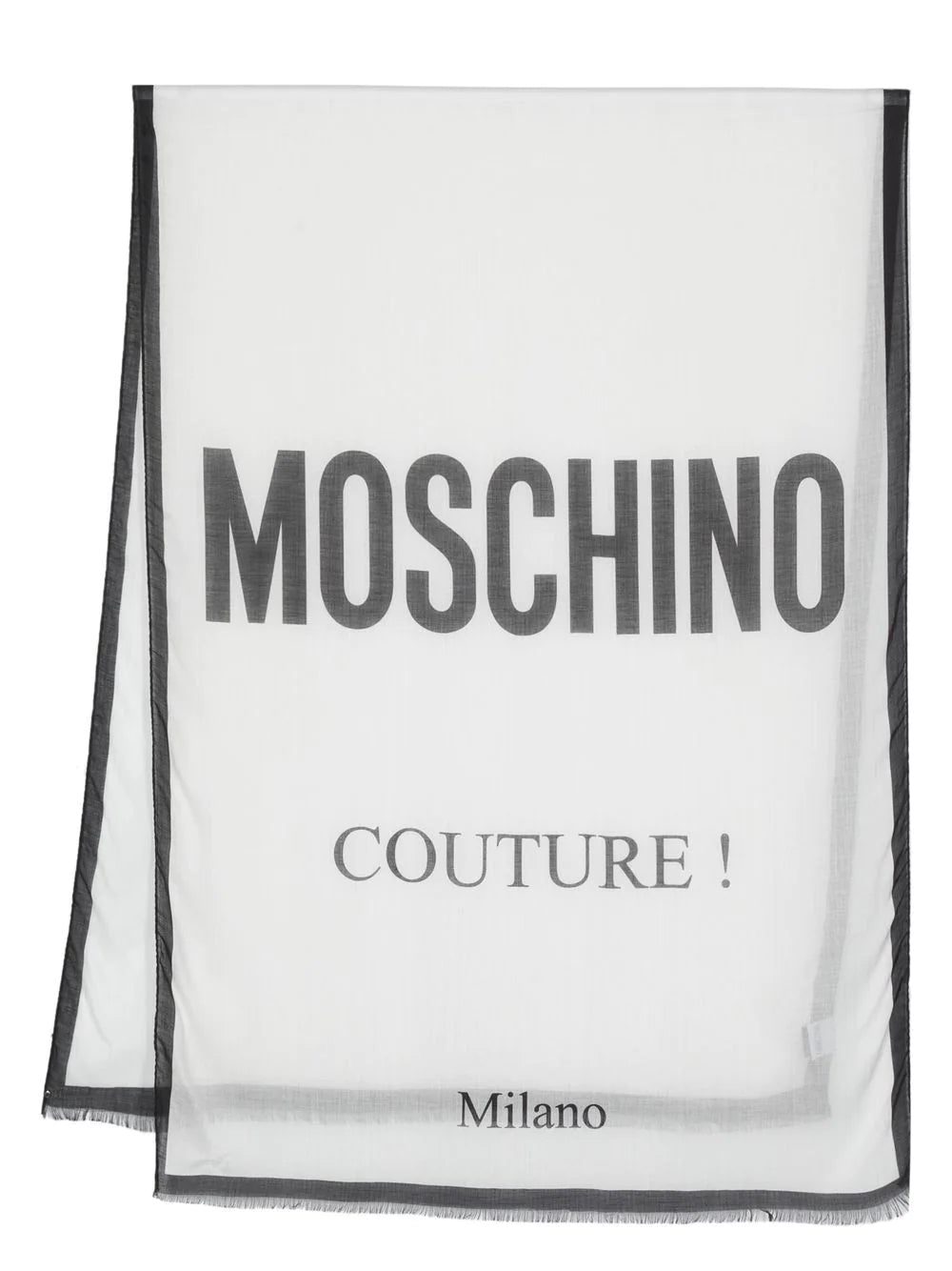 Moschino logo-print scarf