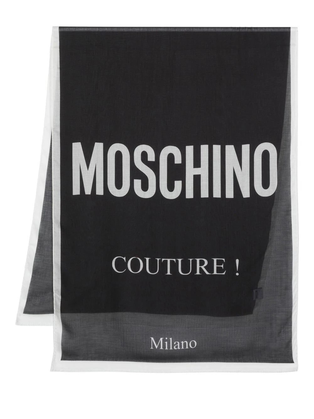 Moschino logo-print scarf