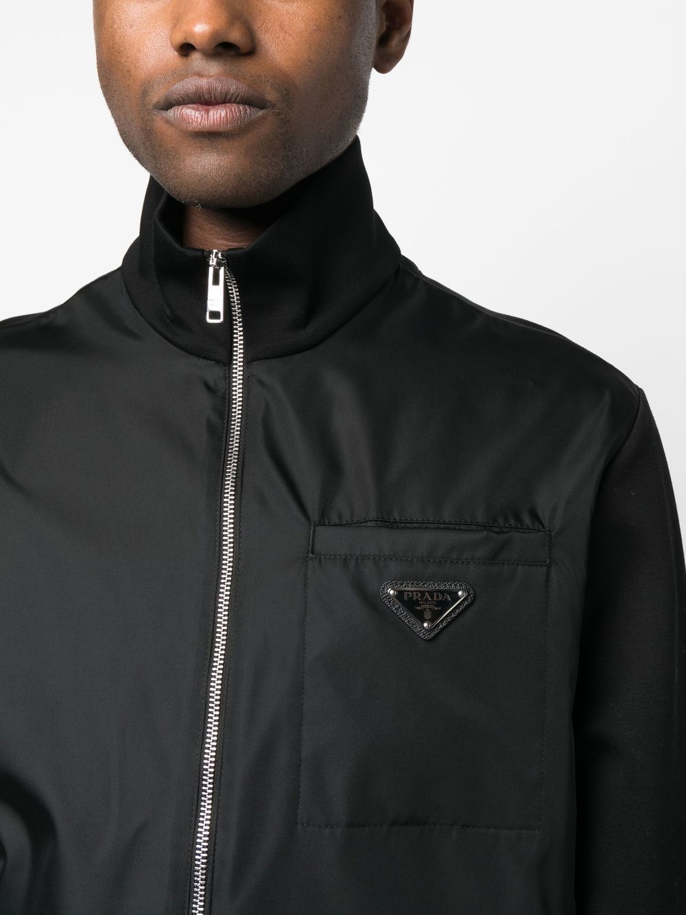 Prada Re-Nylon zip-up sweatshirt - Image 5