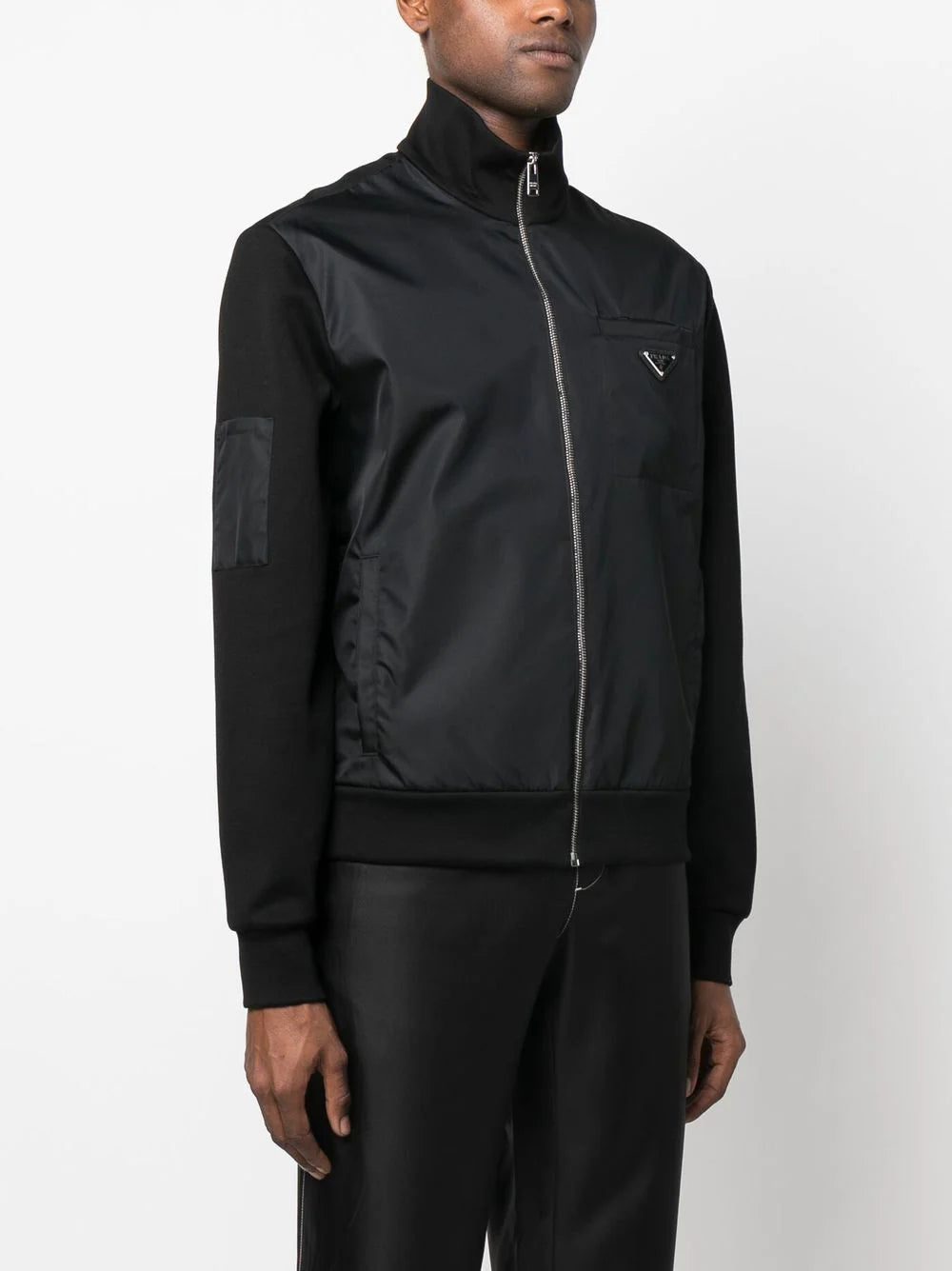 Prada Re-Nylon zip-up sweatshirt - Image 3
