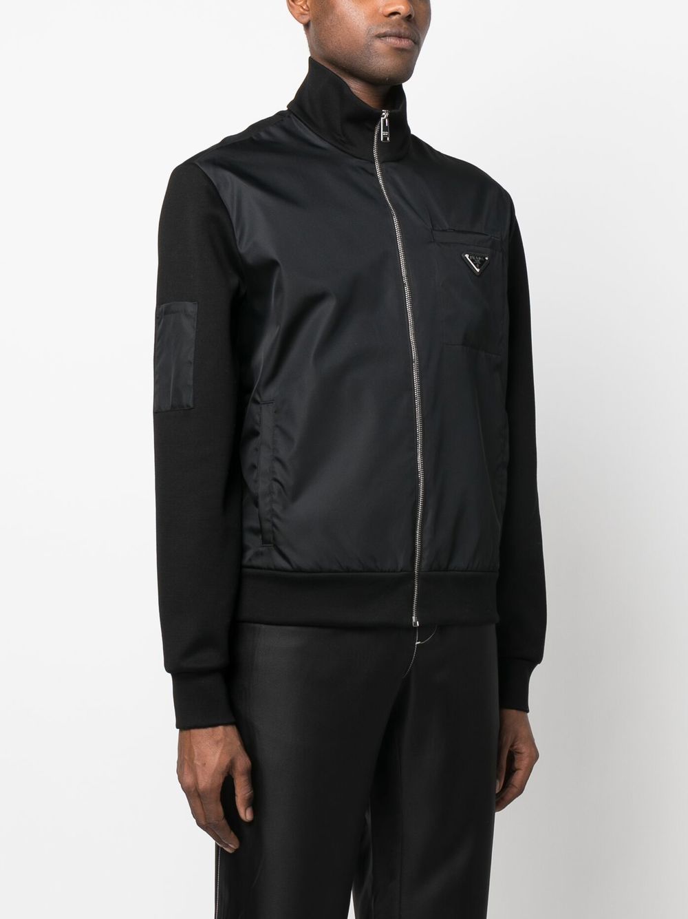 Prada Re-Nylon zip-up sweatshirt - Image 3