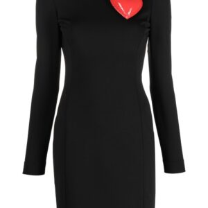 Moschino Inflatable Heart long-sleeve minidress