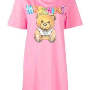 Moschino logo-print T-shirt dress
