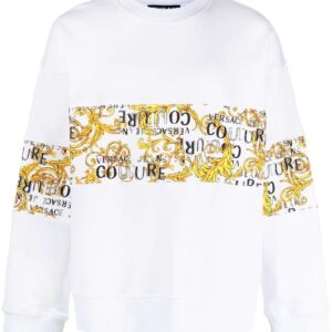 Versace Jeans Couture  logo-print crew neck sweatshirt