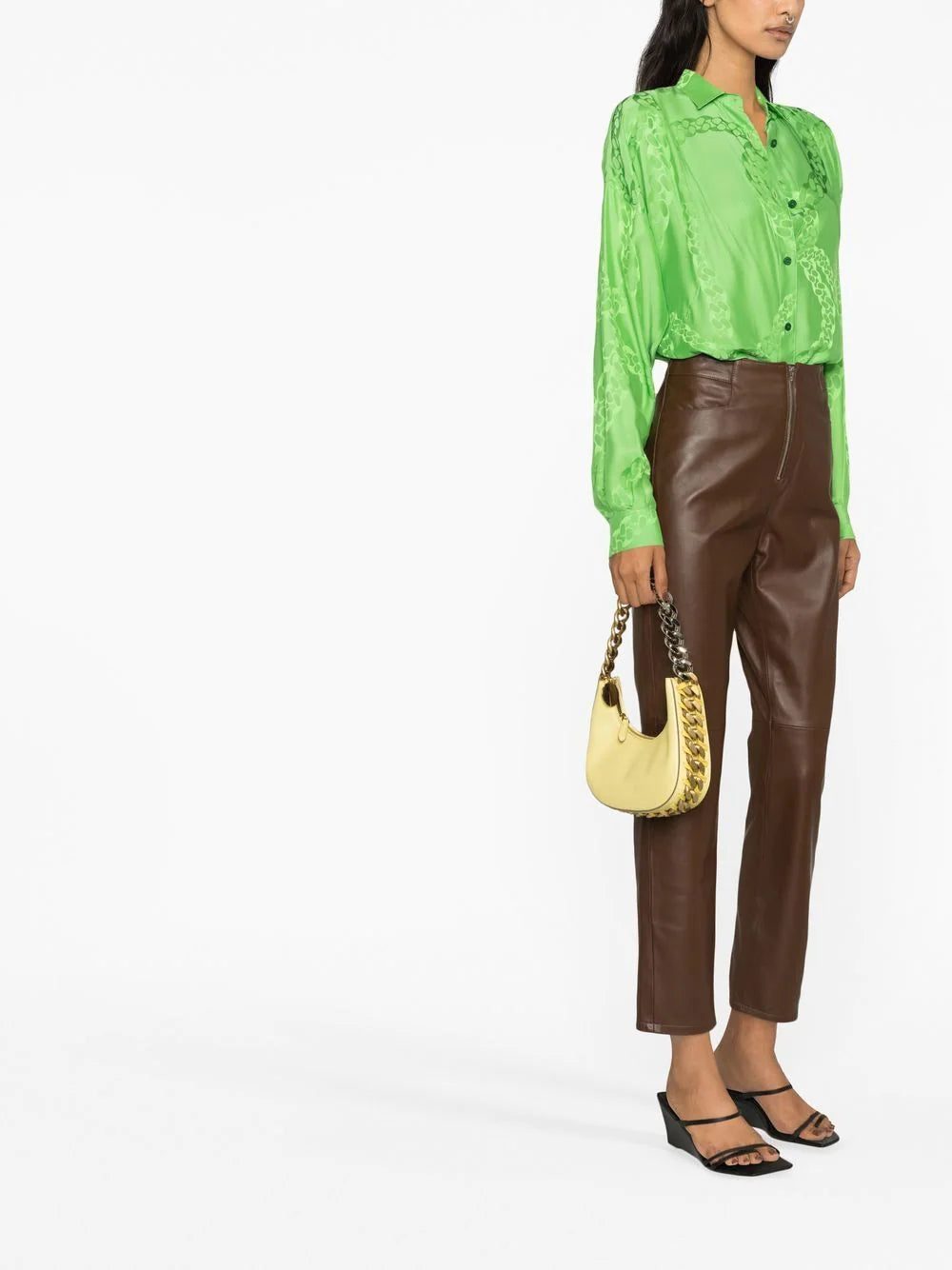Stella McCartney chain-link print long-sleeve shirt - Image 2