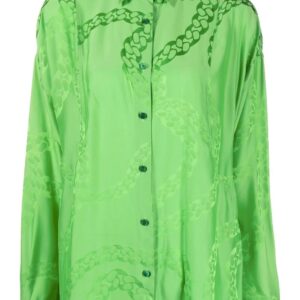 Stella McCartney  chain-link print long-sleeve shirt