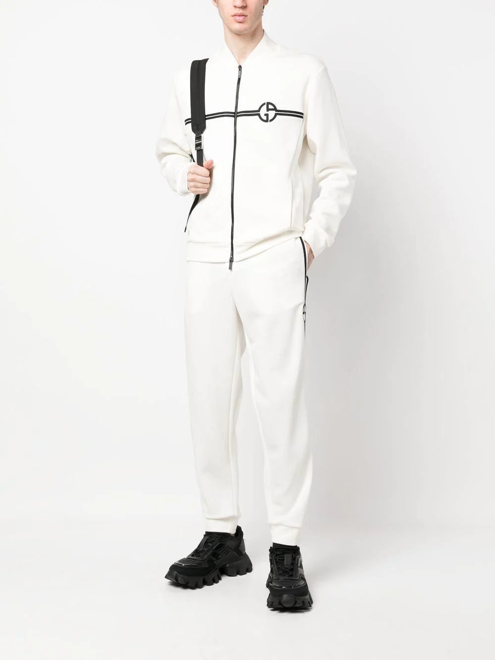Giorgio Armani logo-embroidery track pants - Image 2