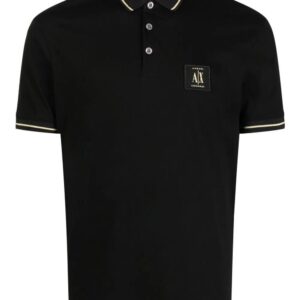 Armani Exchange  logo-patch polo shirt