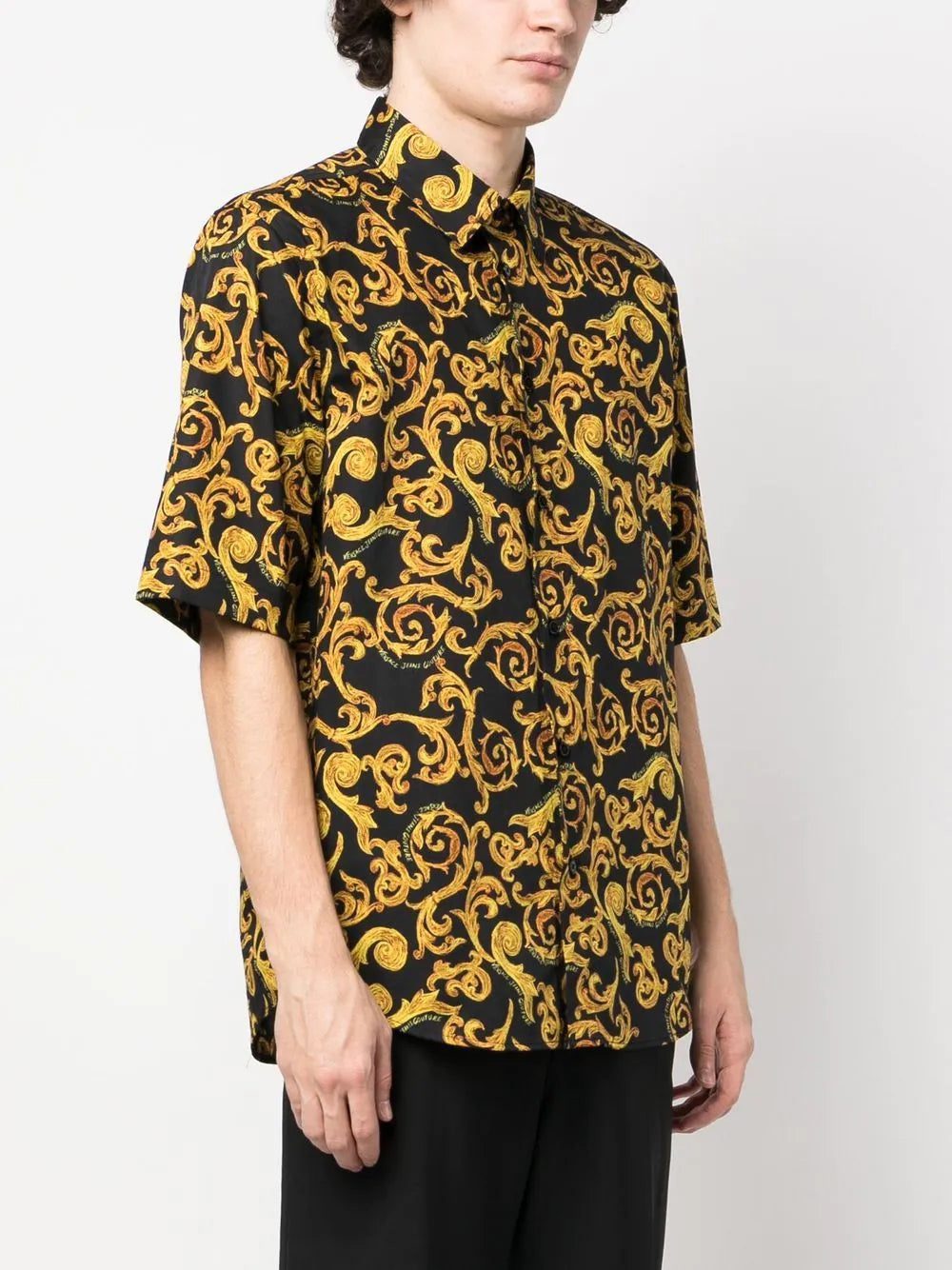 Versace Jeans Couture baroque-pattern cotton shirt - Image 2