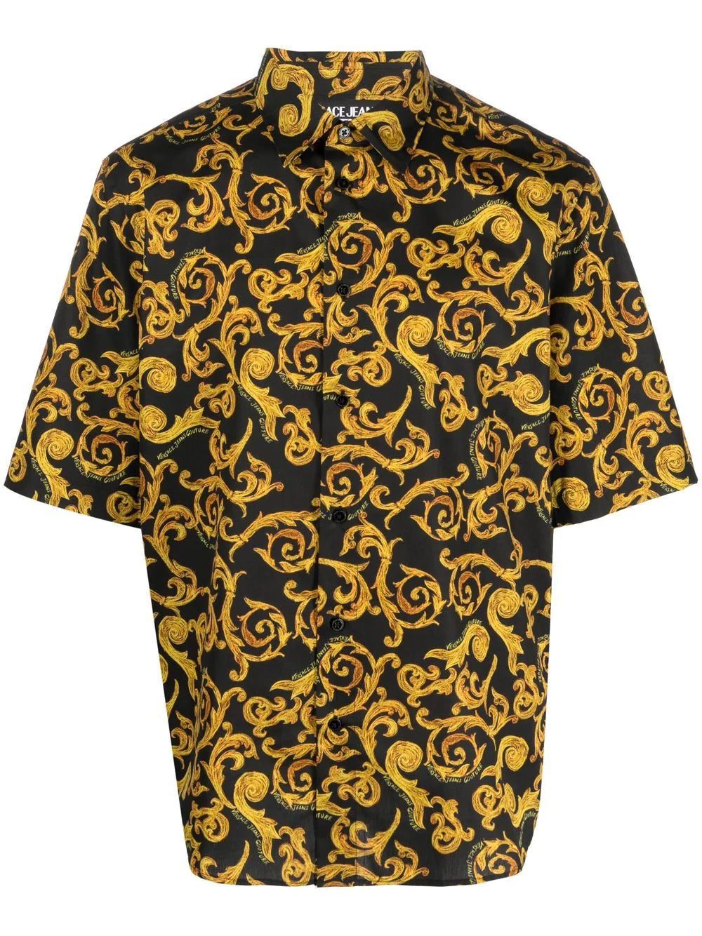 Versace Jeans Couture baroque-pattern cotton shirt