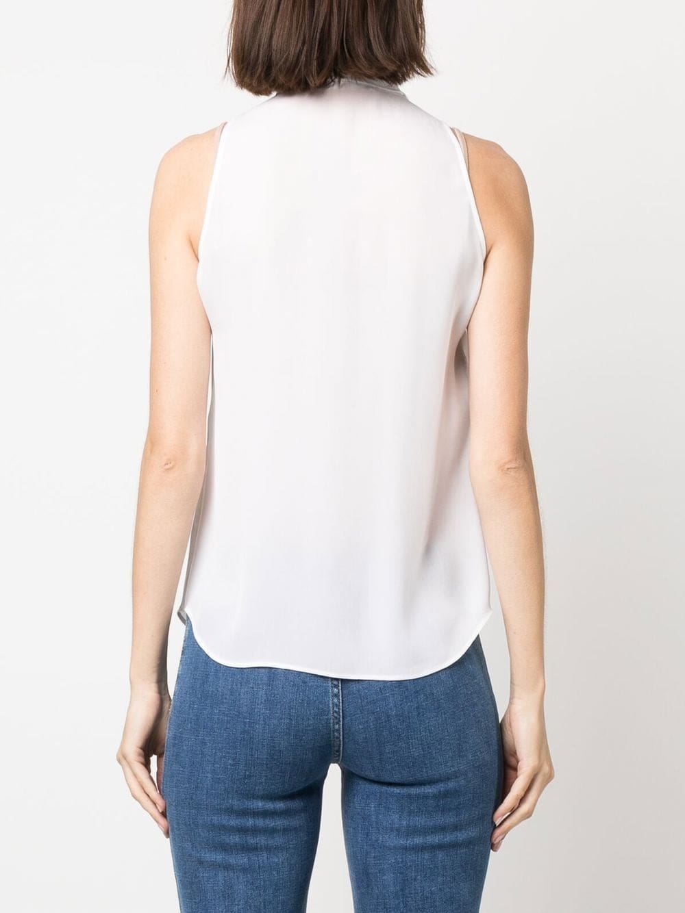 Moschino pussbow-collar sleeveless blouse - Image 4