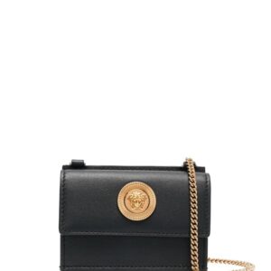 Versace logo crossbody wallet