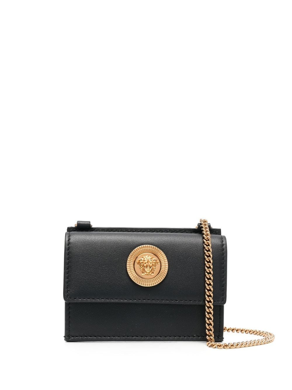 Versace logo crossbody wallet