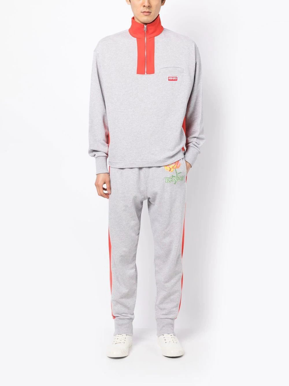 Kenzo rose-embroidery track pants - Image 2