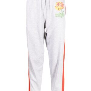 Kenzo  rose-embroidery track pants