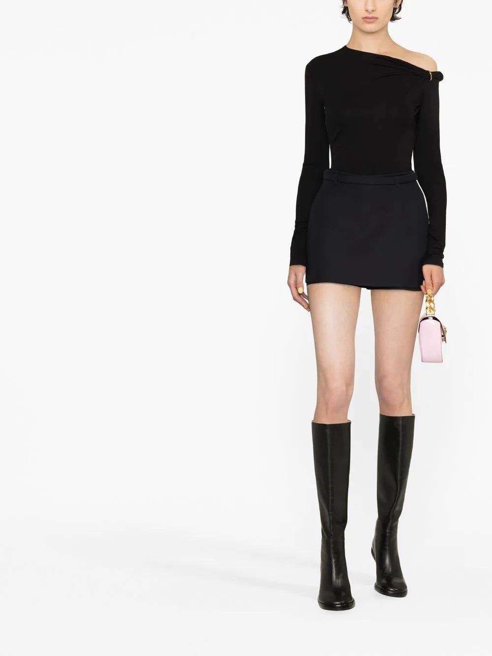 Versace off-shoulder long-sleeve bodysuit - Image 2