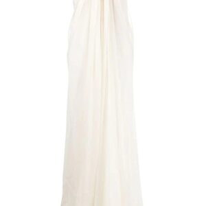 Alexander McQueen  draped silk-chiffon dress