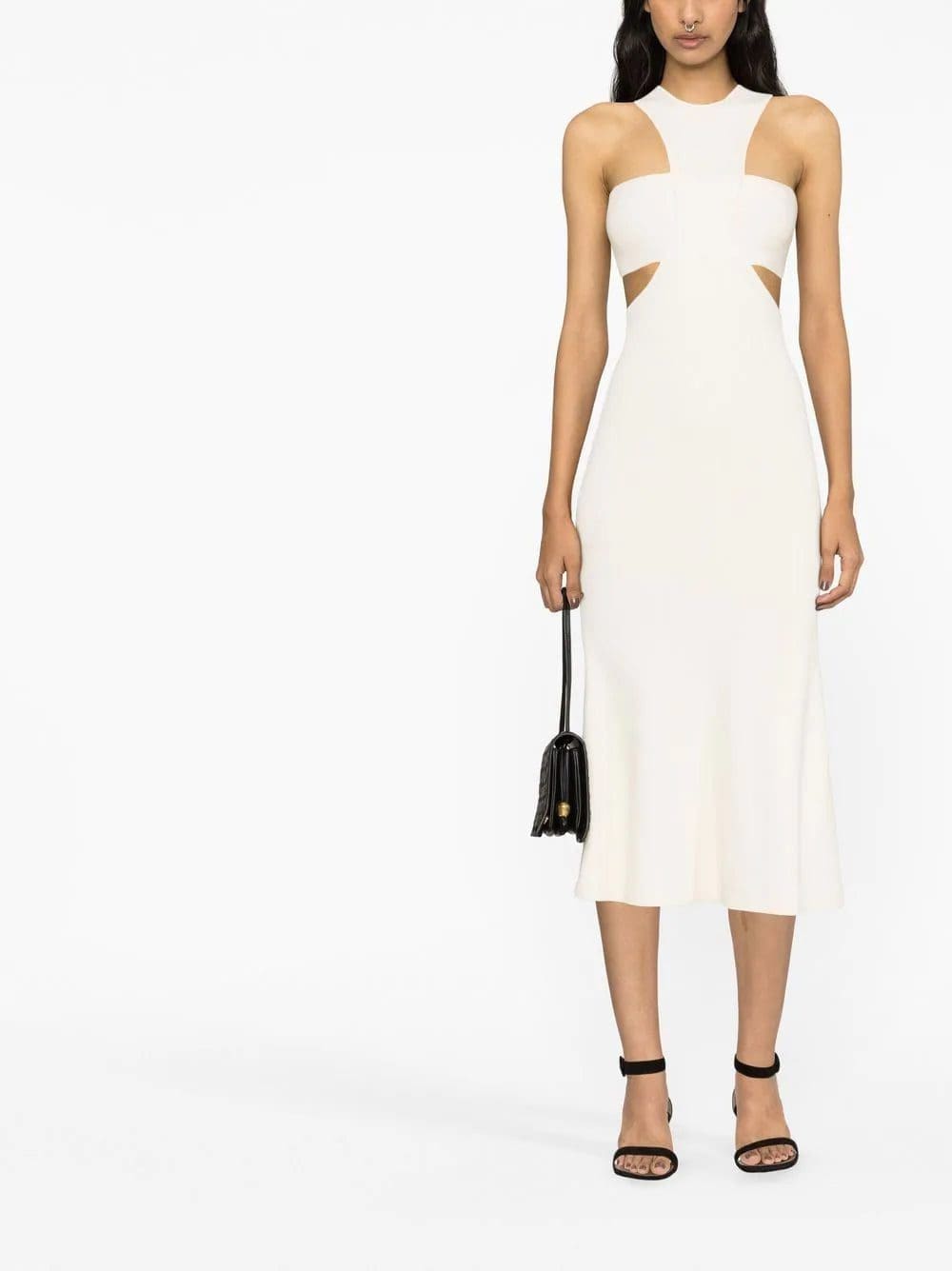Alexander McQueen Slashed Harness rib-knit dress - Image 2