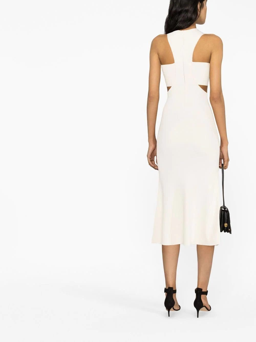 Alexander McQueen Slashed Harness rib-knit dress - Image 4