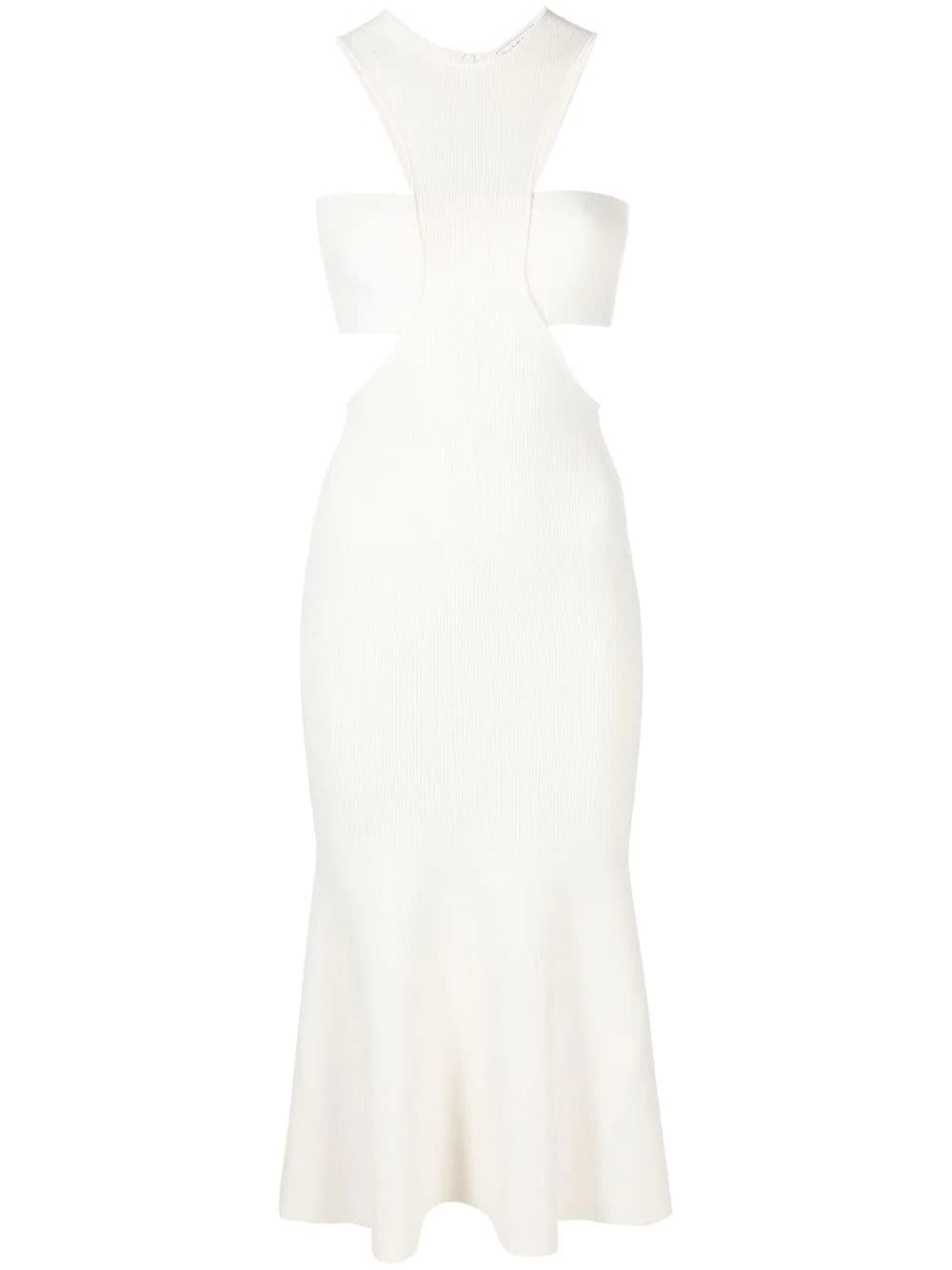 Alexander McQueen Slashed Harness rib-knit dress