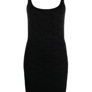 Versace  La Greca-pattern knitted dress