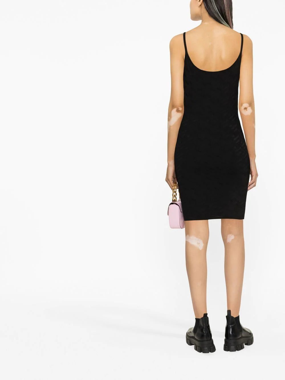 Versace La Greca-pattern knitted dress - Image 4