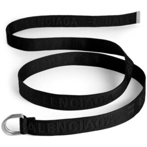 Balenciaga  D-ring logo-jacquard belt