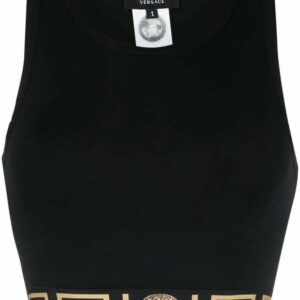 Versace Greca Border crop top