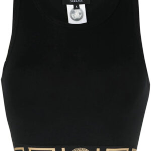Versace Greca Border crop top