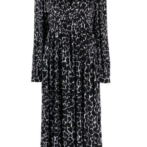 Michael Kors giraffe-print midi dress