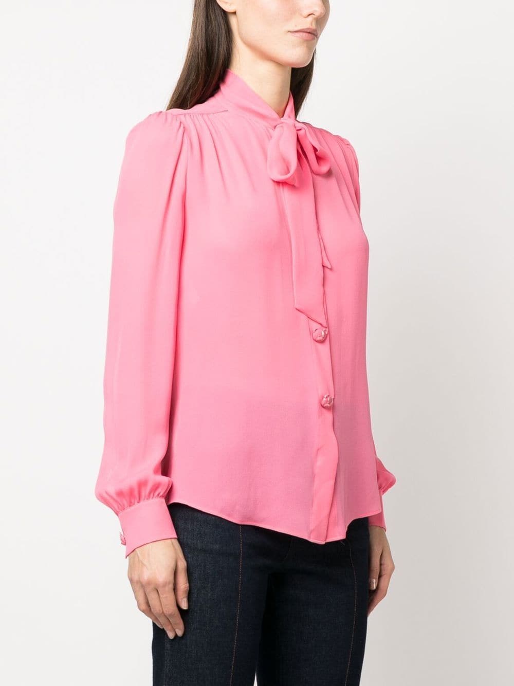 Moschino pussy-bow collar blouse - Image 3
