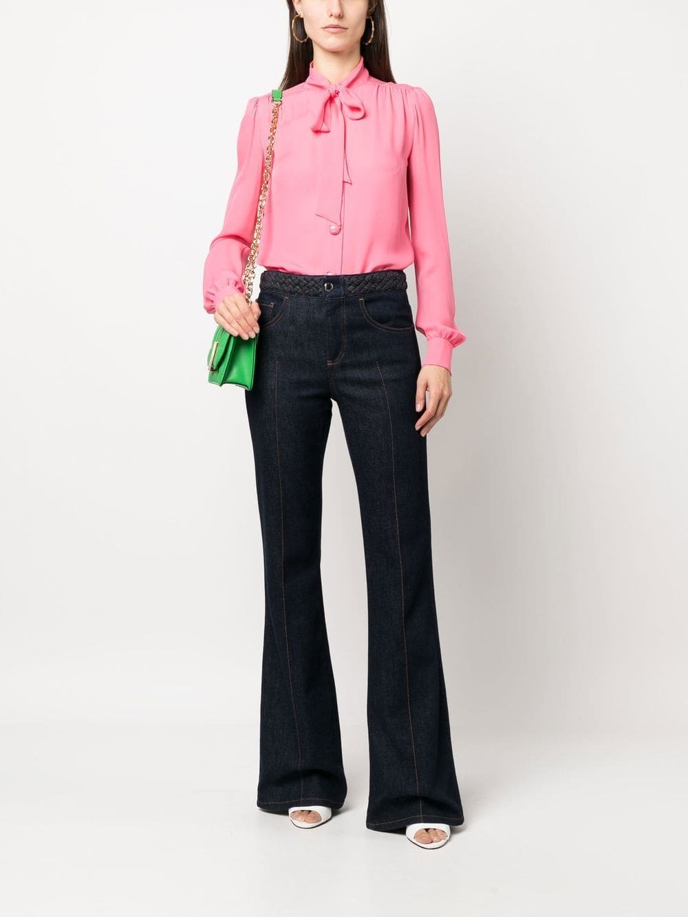 Moschino pussy-bow collar blouse - Image 2