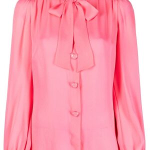 Moschino pussy-bow collar blouse