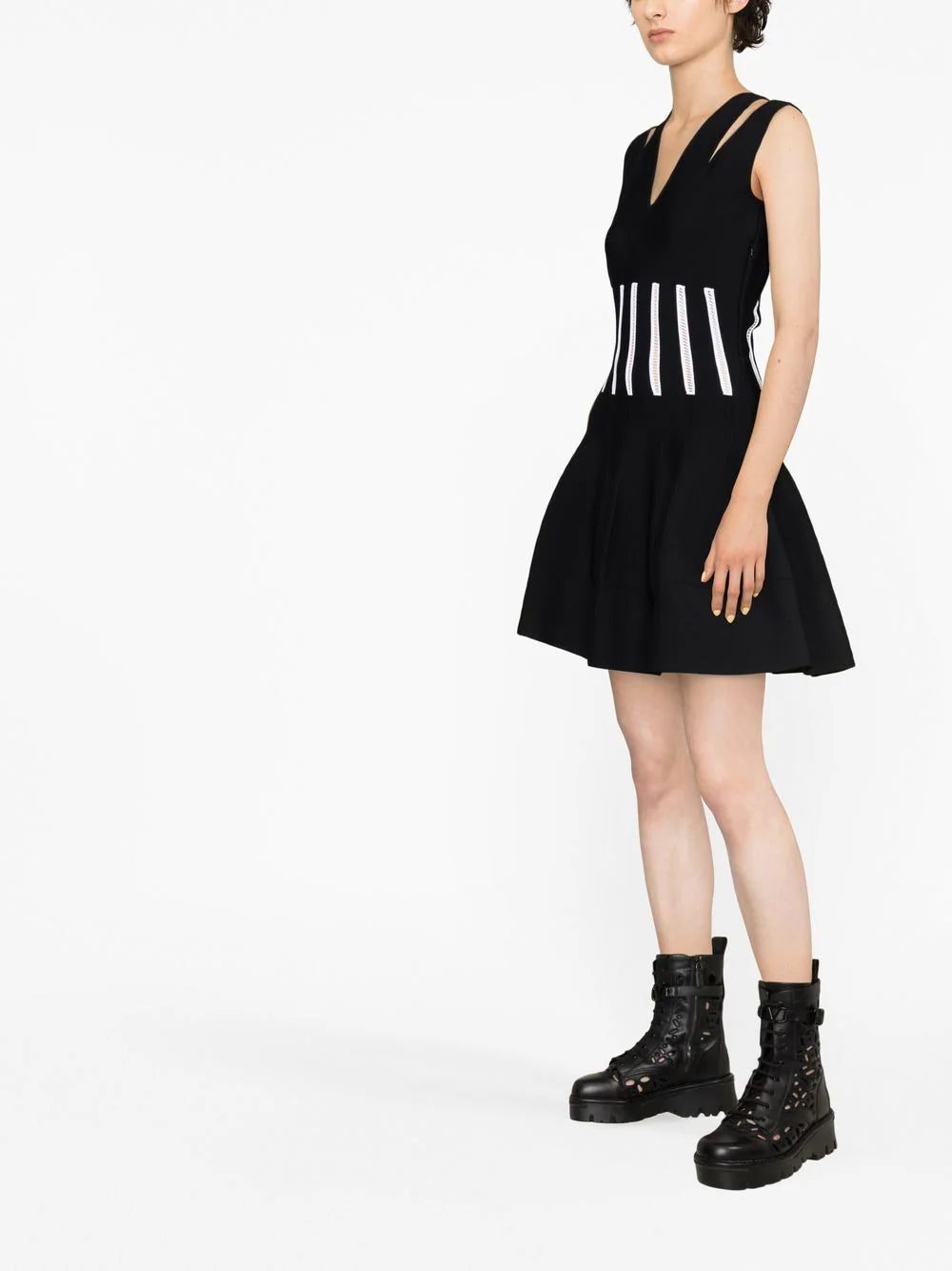 Alexander McQueen V-neck sleeveless dress - Image 4