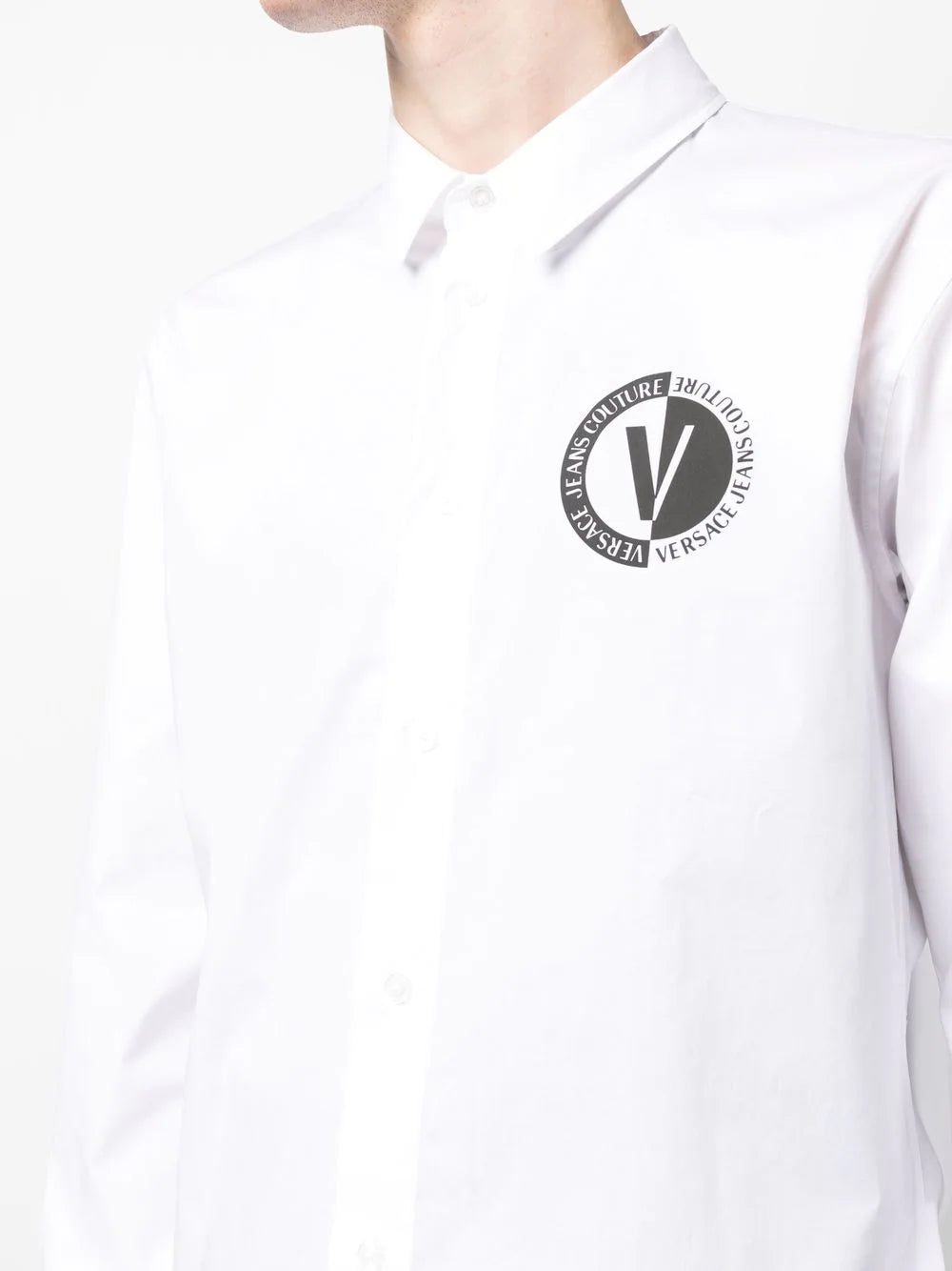 Versace Jeans Couture logo print buttoned shirt - Image 4