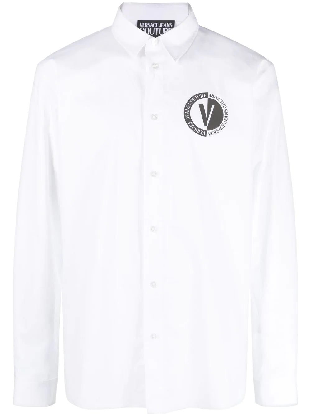 Versace Jeans Couture logo print buttoned shirt