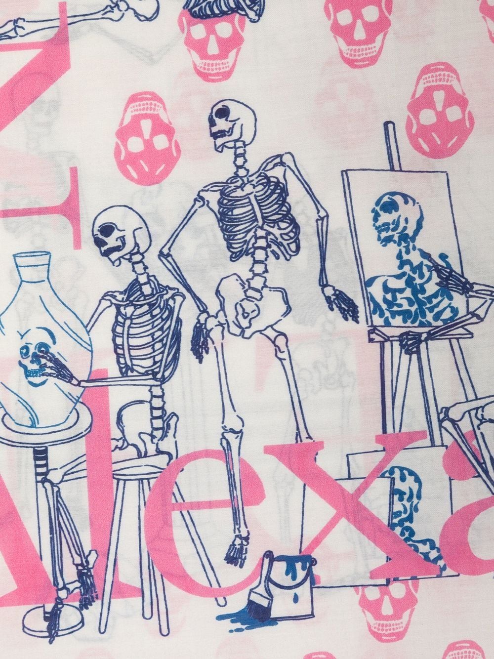 Alexander McQueen skull-print scarf - Image 2