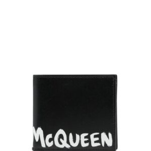 Alexander McQueen logo-print bi-fold wallet