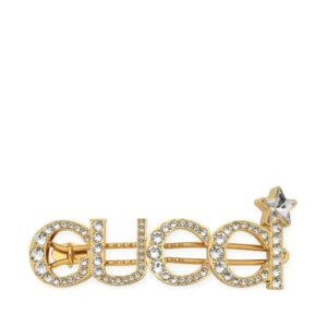 Gucci crystal-embellished hair clip