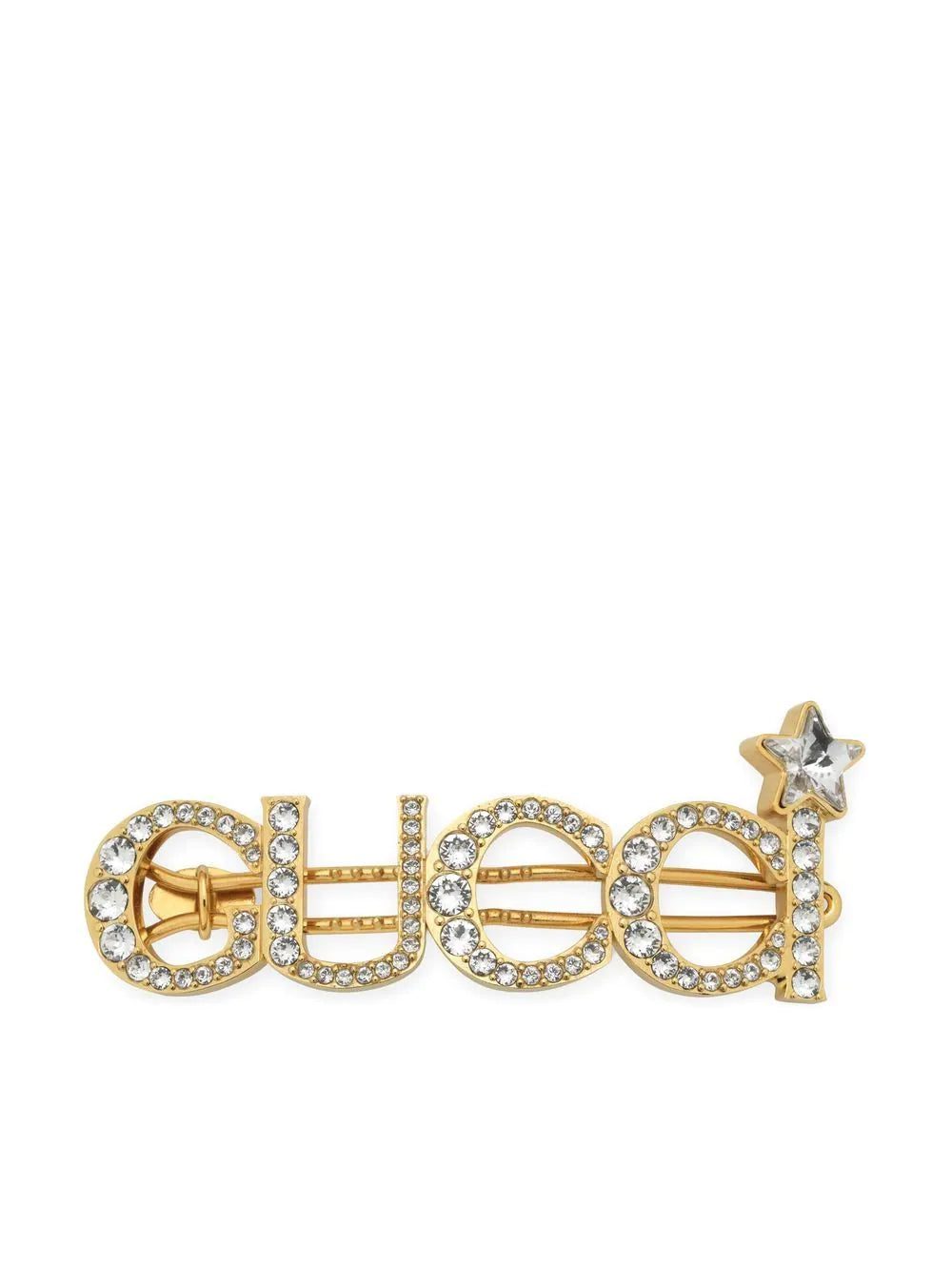 Gucci crystal-embellished hair clip