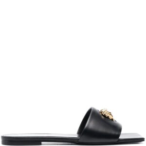 Versace  Medusa-plaque leather sandals