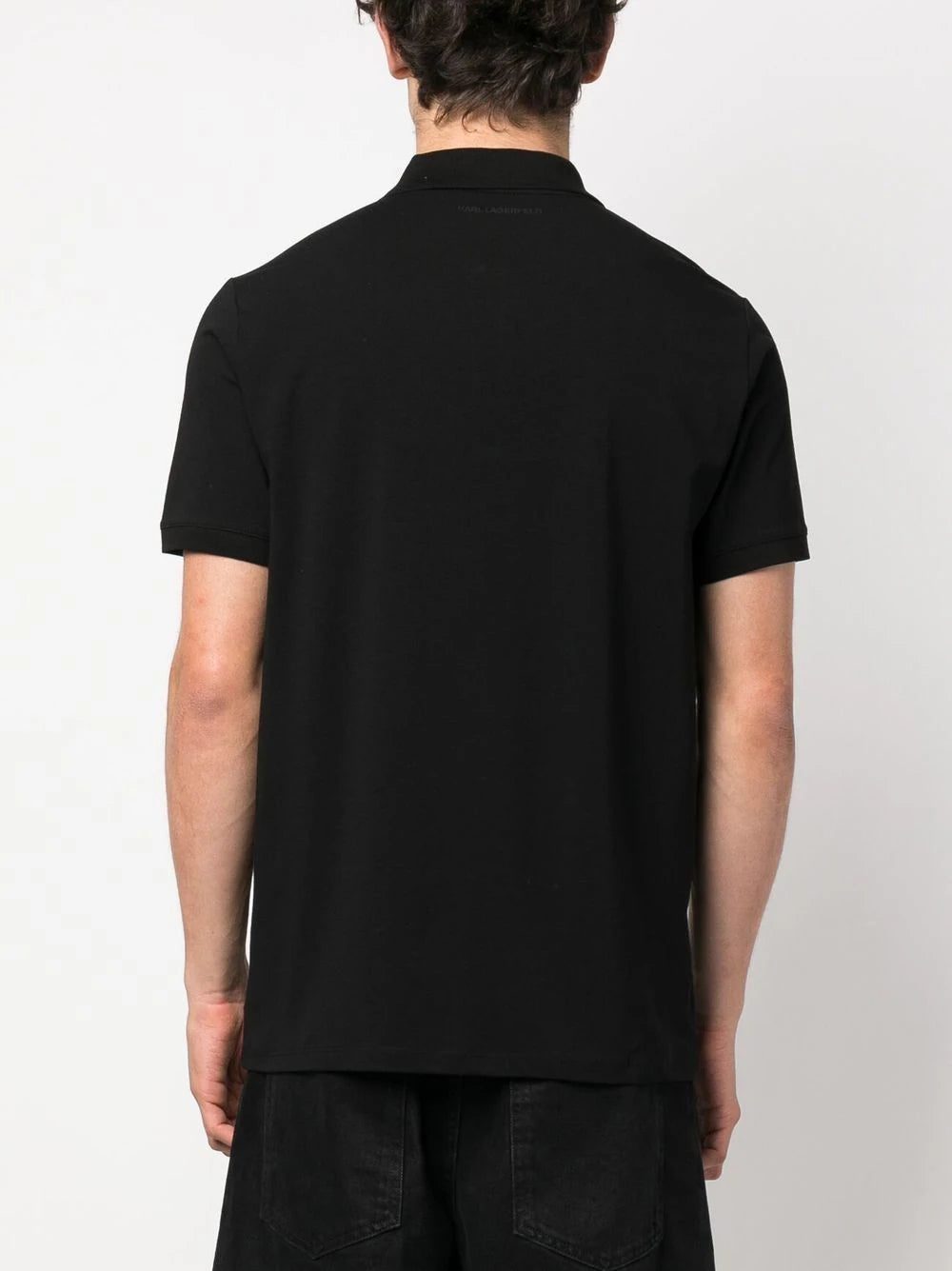 Karl Lagerfeld Ikonik Karl zipped polo shirt - Image 4