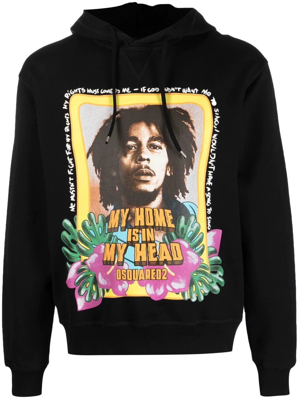 Dsquared2 Bob Marley long-sleeve hoodie