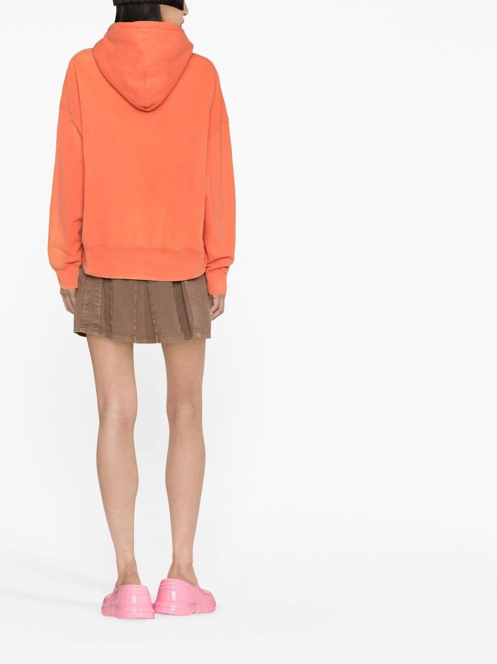 Off-White logo-embossed drawstring hoodie - Image 4