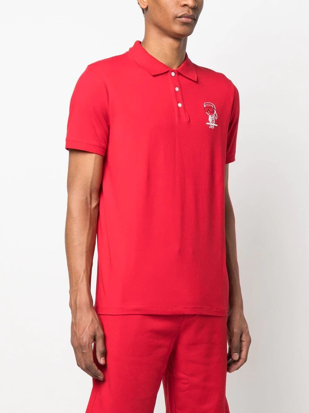 Karl Lagerfeld logo-print polo shirt - Image 2