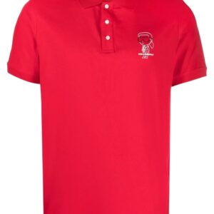 Karl Lagerfeld logo-print polo shirt