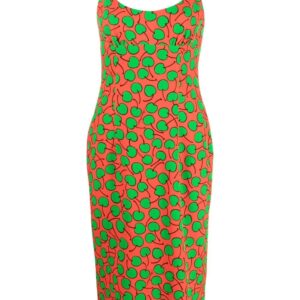 Moschino graphic-print midi dress